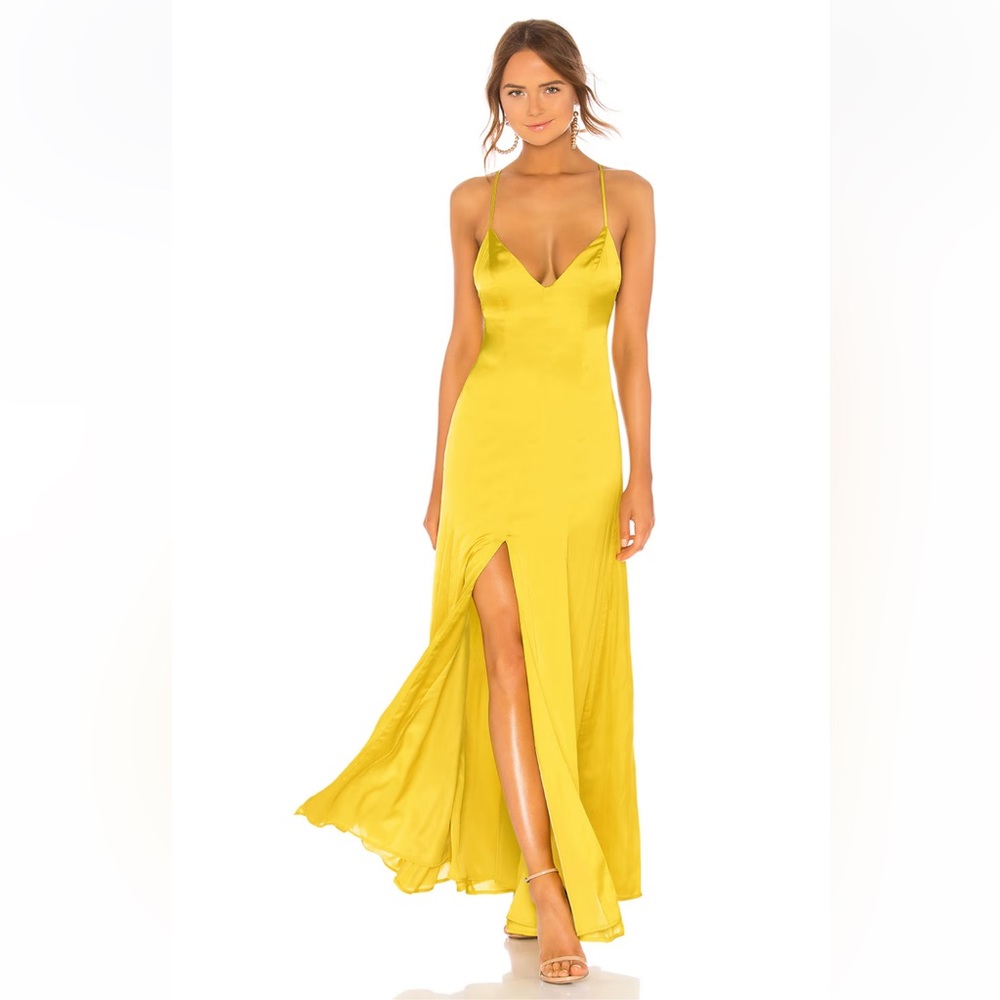 LOVER AND FRIENDS - Bermuda Dress in Chartreuse Green - MEDIUM